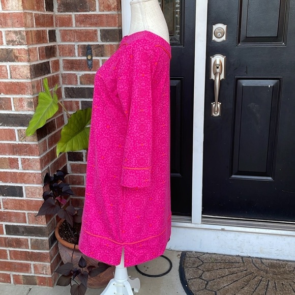 Lands’ End Stretch 3/4 Sleeve Shift Dress - Picture 4 of 9